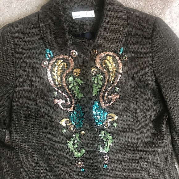 NEW! OXMO Sequin embellished coat | Size S - Picture 3 of 8